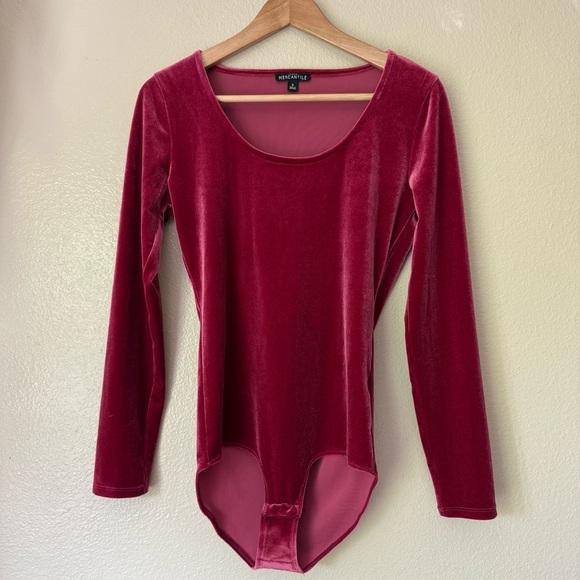 J. Crew Tops - ❇️J. Crew Rich Red Velvet Bodysuit 2 for $22❇️